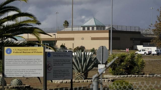 FILE - The Federal Correctional Institution stands in Dublin, Calif., on Dec. 5, 2022. Federal investigators on Monday, March 11, 2024, are again searching the troubled women's prison, seizing computers and documents in an apparent escalation of a yearslong sexual abuse investigation that led to previous charges against a former warden and other employees. (AP Photo/Jeff Chiu, File) FILE - The Federal Correctional Institution stands in Dublin, Calif., on Dec. 5, 2022. Federal investigators on Monday, March 11, 2024, are again searching the troubled women's prison, seizing computers and documents in an apparent escalation of a yearslong sexual abuse investigation that led to previous charges against a former warden and other employees. (AP Photo/Jeff Chiu, File)