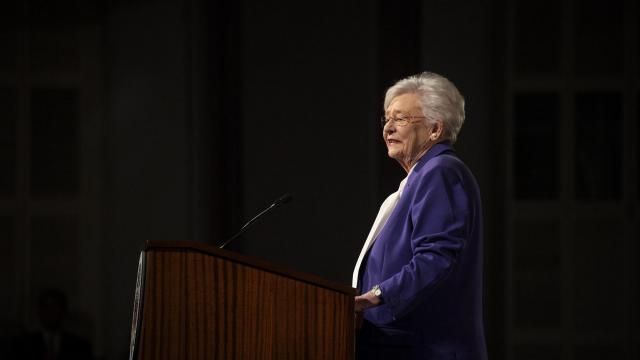 FILE - Alabama Gov. Kay Ivey delivers the State of the State address at the state Capitol, Feb. 6, 2024, in Montgomery, Ala. Ivey on Wednesday, March 20, signed legislation that would ban diversity, equity and inclusion programs at public schools, universities and state agencies and prohibit the teaching of “divisive concepts” including that someone should feel guilty because of their race or gender. (The Montgomery Advertiser via AP, File) FILE - Alabama Gov. Kay Ivey delivers the State of the State address at the state Capitol, Feb. 6, 2024, in Montgomery, Ala. Ivey on Wednesday, March 20, signed legislation that would ban diversity, equity and inclusion programs at public schools, universities and state agencies and prohibit the teaching of “divisive concepts” including that someone should feel guilty because of their race or gender. (The Montgomery Advertiser via AP, File)