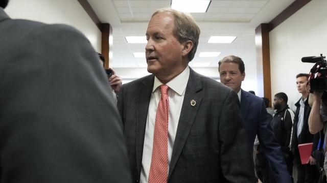 Texas Attorney General Ken Paxton appears at a pretrial hearing in his securities fraud case before state District Judge Andrea Beall, Tuesday, March 26, 2024 at Harris County Criminal Courts at Law in Houston. Prosecutors announced an agreement with Paxton that would ultimately dismiss securities fraud charges he has been facing for nearly a decade. (Yi-Chin Lee/Houston Chronicle via AP) Texas Attorney General Ken Paxton appears at a pretrial hearing in his securities fraud case before state District Judge Andrea Beall, Tuesday, March 26, 2024 at Harris County Criminal Courts at Law in Houston. Prosecutors announced an agreement with Paxton that would ultimately dismiss securities fraud charges he has been facing for nearly a decade. (Yi-Chin Lee/Houston Chronicle via AP)
