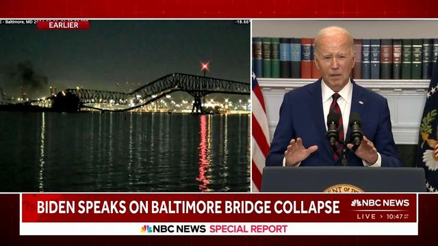 Baltimore bridge collapse: President Biden delivers remarks