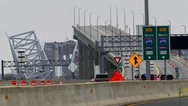 Baltimore bridge collapse Ships carrying cars and heavy equipment