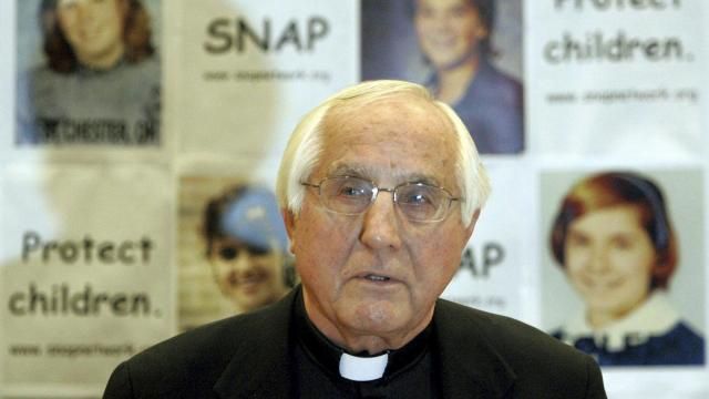 FILE - Auxiliary Bishop Thomas Gumbleton speaks on Jan. 11, 2006, at a press conference in Columbus, Ohio. Gumbleton, a Catholic bishop in Detroit who for decades was an international voice against war and racism and an advocate for labor and social justice, died Thursday, April 4, 2024,. He was 94. (AP Photo/Kiichiro Sato, File) FILE - Auxiliary Bishop Thomas Gumbleton speaks on Jan. 11, 2006, at a press conference in Columbus, Ohio. Gumbleton, a Catholic bishop in Detroit who for decades was an international voice against war and racism and an advocate for labor and social justice, died Thursday, April 4, 2024,. He was 94. (AP Photo/Kiichiro Sato, File)