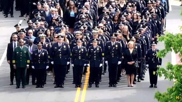 Watch live: Processional and memorial service for fallen officer Joshua Eyer, who died in Charlotte last week