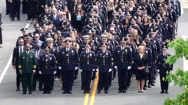 Watch live: Processional and memorial service for fallen officer Joshua Eyer