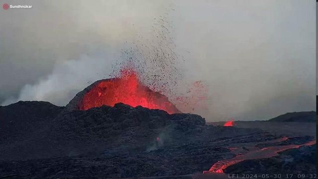 Volcano eruption in Iceland 