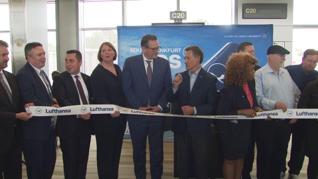 RDU welcomes first Lufthansa flight from Frankfurt