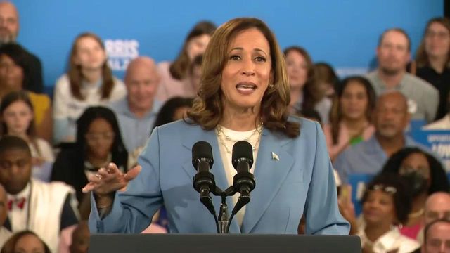 Kamala Harris talks economic policy during Raleigh campaign event