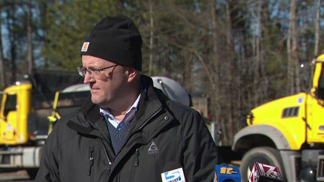 NCDOT talks road prep for winter storm