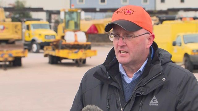 NCDOT talks winter storm preps with snow just hours away  