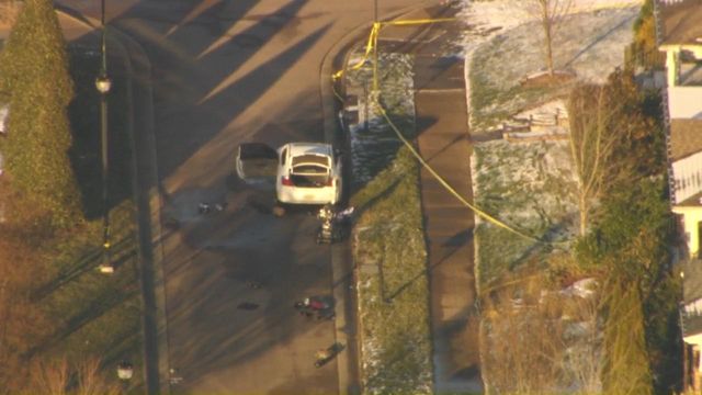 Sky 5: Raleigh police bomb squad investigate 'suspicious' items left inside car at deadly shooting scene