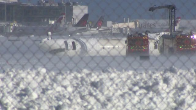 Delta flight flips upside down during landing in Toronto