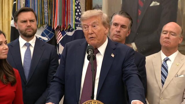 President Trump announces space command to move to Alabama, strike on drug-carrying vessel
