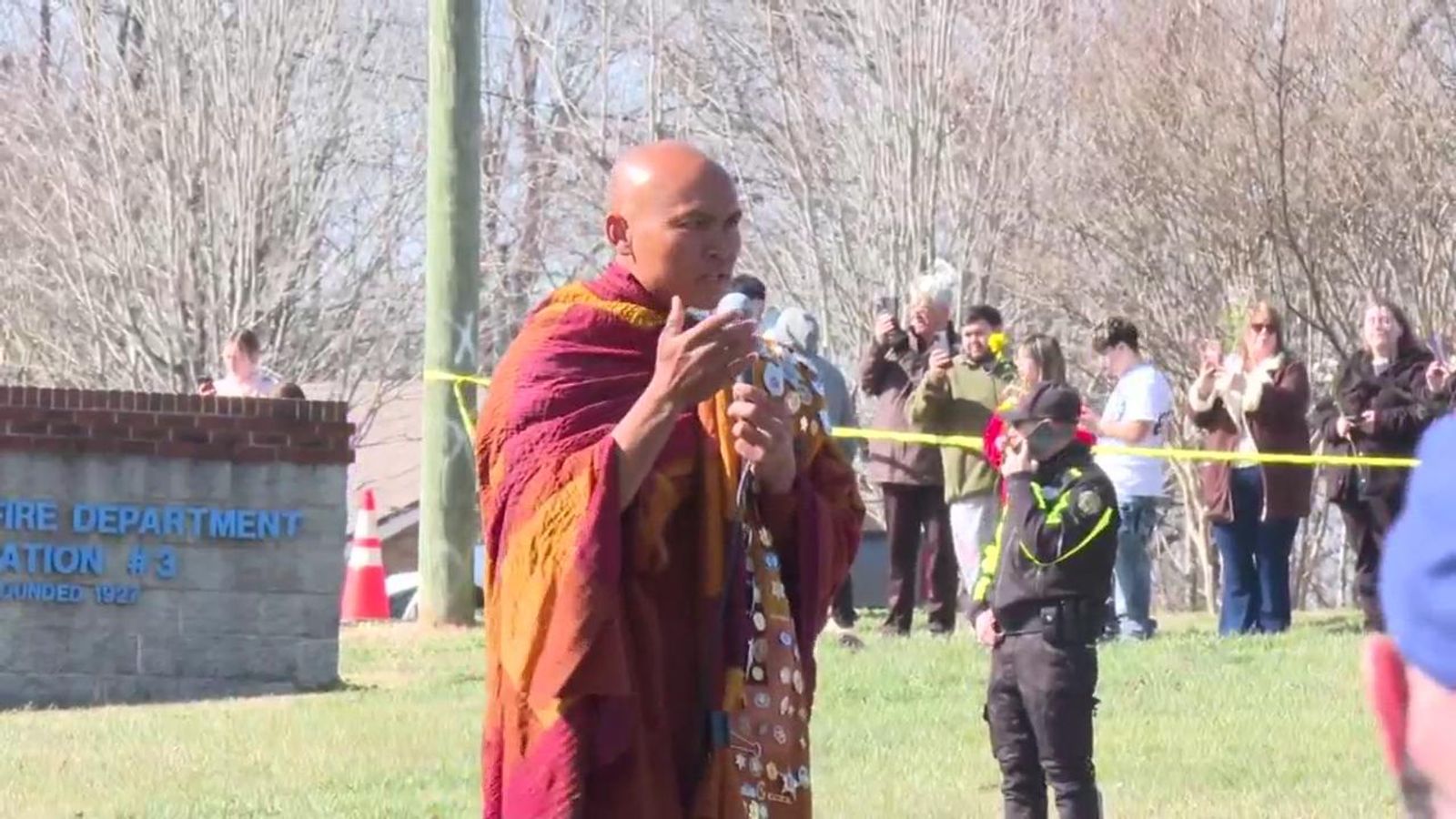 'Surreal experience': Monks' Walk For Peace makes it to Randolph County,  surrounded by hundreds