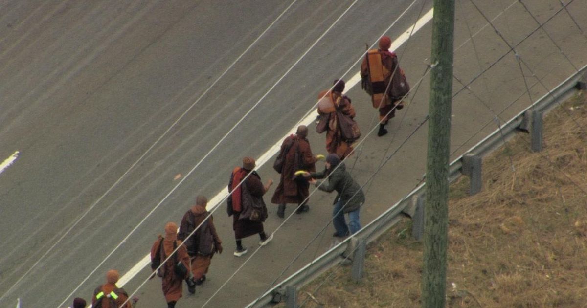 Monks walk through Wake County Friday. Here's where to see them