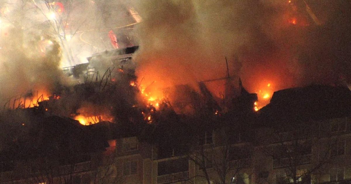 Massive fire at Morrisville apartment complex; unclear if anyone is hurt