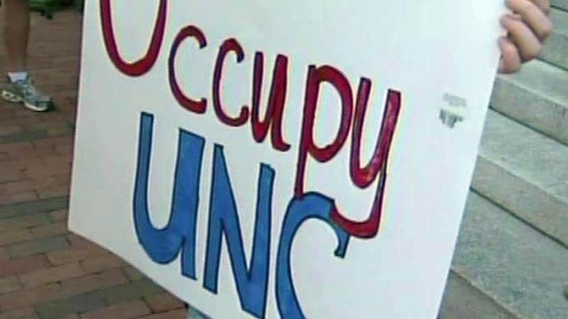 NC students protest over economy, campus problems