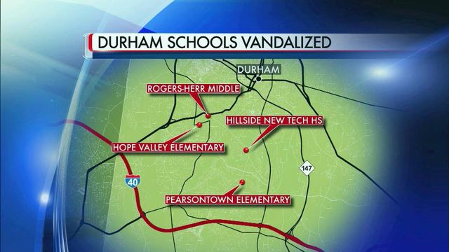Durham police search for man in school break-ins