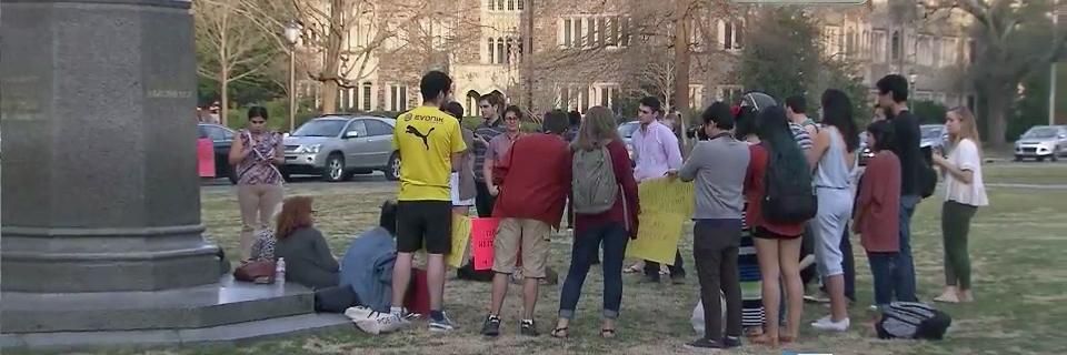 Duke students take protest into administration building