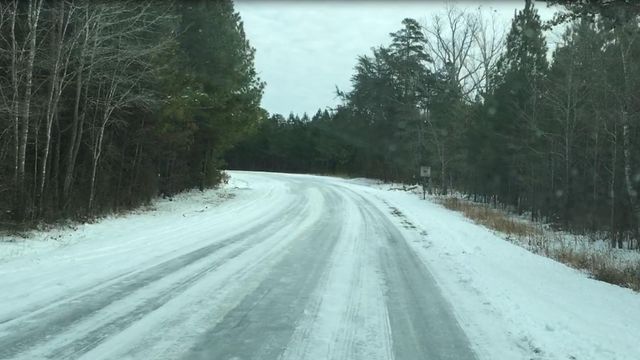 Raw: Orange County roads remain icy