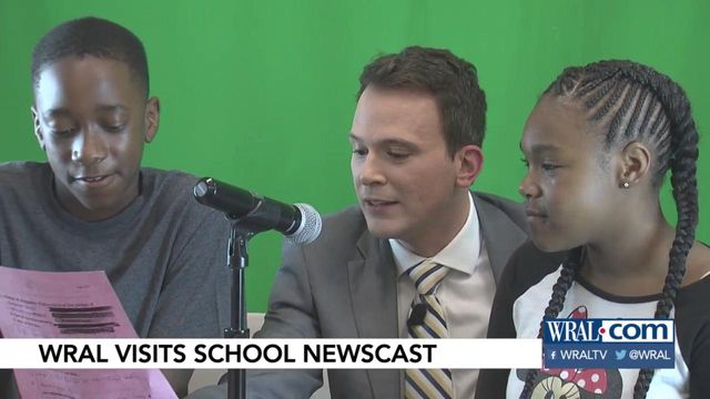 Walnut Creek Elementary gets visit from WRAL News