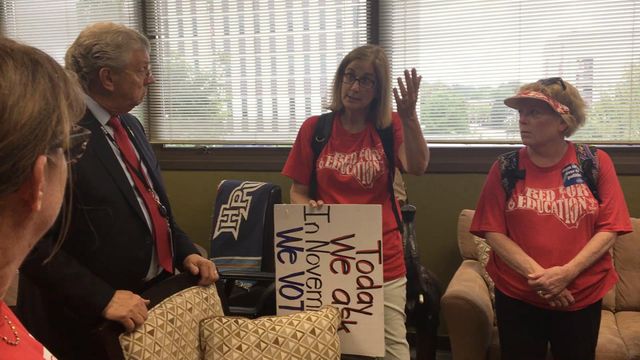 'We need money': Teachers ask lawmaker for more funding