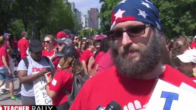 'I'm doing my best': NC teachers explain why they march