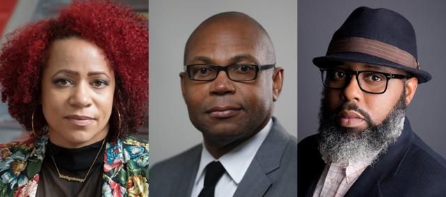 Nikole Hannah-Jones, Ron Nixon and Topher Sanders