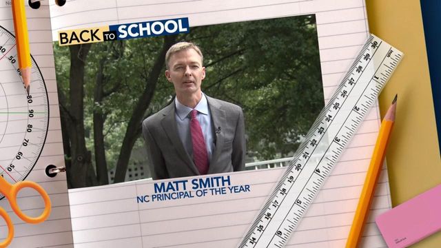 2019 NC Principal of the Year Matt Smith shares back-to-school advice for students