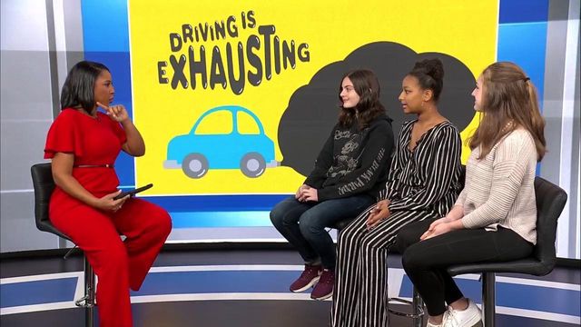 Students discuss 'Driving is Exhausting' program