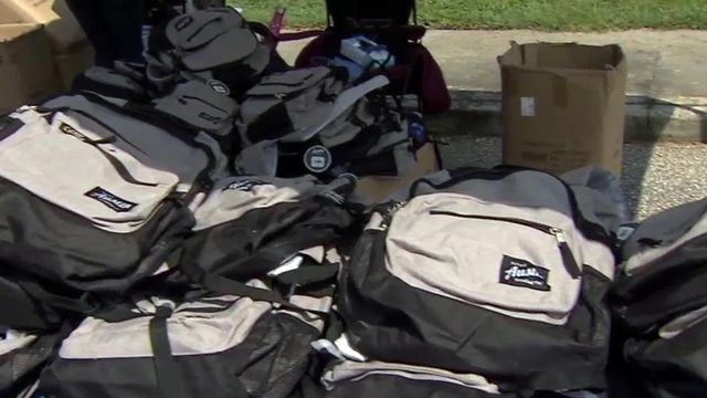 Scores of military families get school supplies in Fort Bragg giveaway