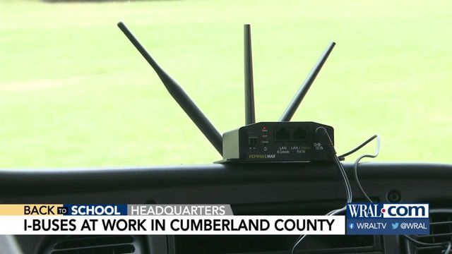 Cumberland County students connect to WiFi using bus hotspots