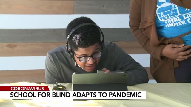 Raleigh's school for the blind adapts to the pandemic