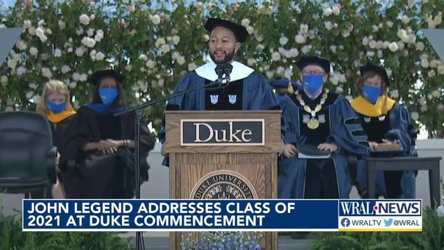 EGOT winner John Legend discusses wisdom, strength during Duke commencement speech