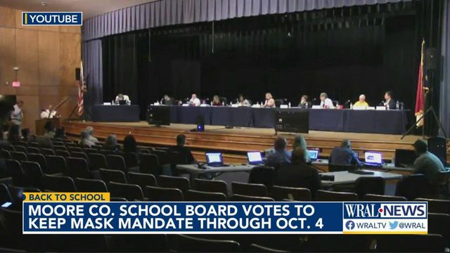Some parents 'boo' when Moore County announces mask mandate