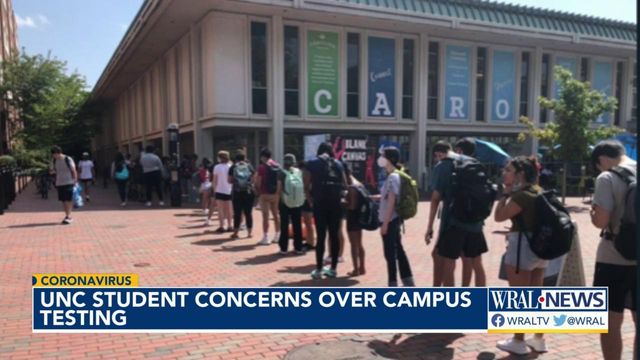 UNC-Chapel Hill students concerned over school's testing procedures 