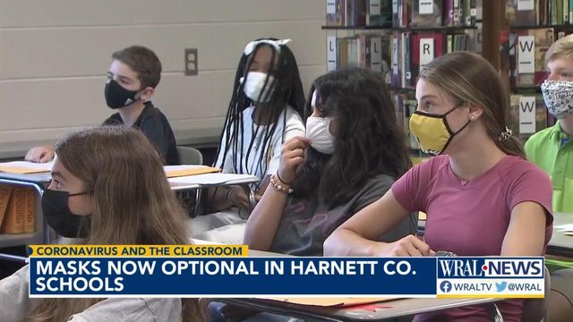 Masks now optional in Harnett County schools 