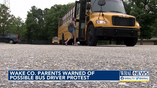 Protest by Wake school bus drivers could continue into next week