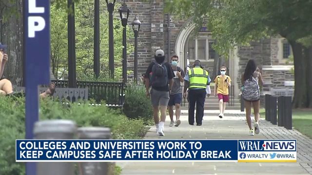 Universities work to keep campuses safe after holiday break 
