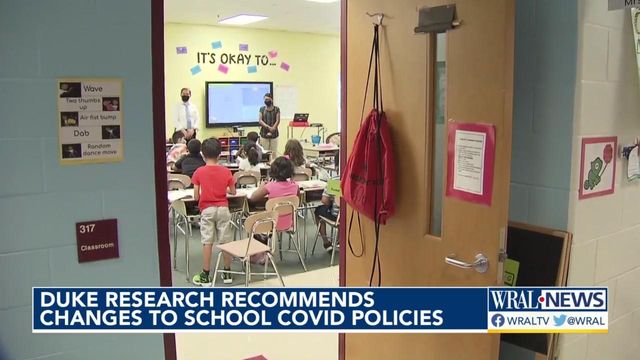Duke Research recommends losening up schools' quarantine rules 