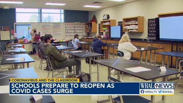 Schools prepare to reopen as COVID-19 cases surge