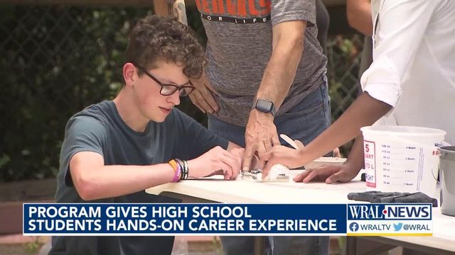 Program lets students get hands-on experience in different professions 