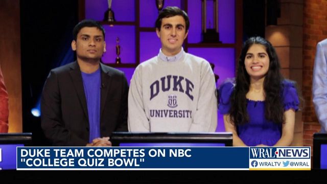 Duke team competes for scholarship $$ on College Quiz Bowl
