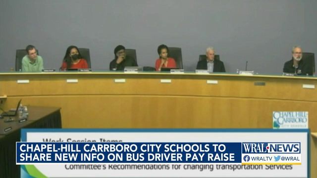 Chapel Hill-Carrboro City Schools to share new info on bus driver pay raise