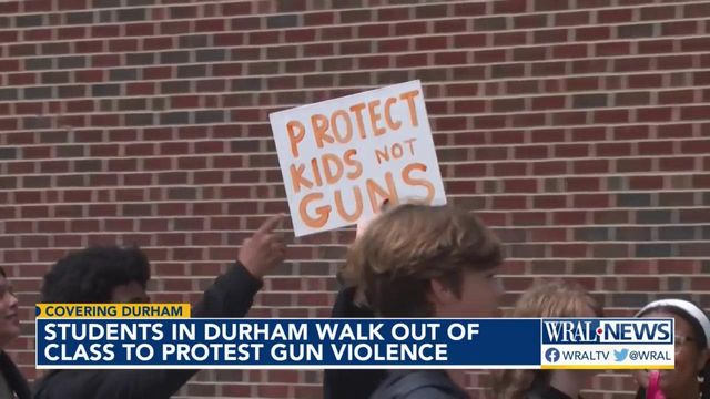 With adults' support, Durham students lead way in gun violence protest