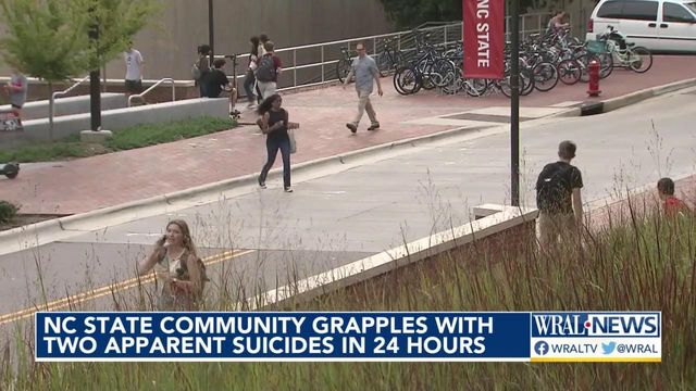 NC State student community coping with tragic day involving two suicides