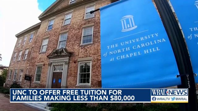 UNC offering huge financial incentive for families making less than $80,000 a year