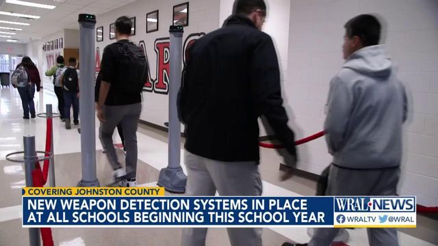 New weapon detection systems in place at all Johnston County Public Schools for 2023-24 school year