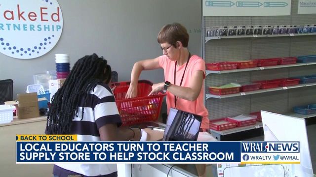 Teacher supply store helps stock classrooms