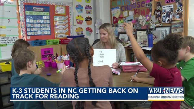 K-3 students in NC getting back on track for reading