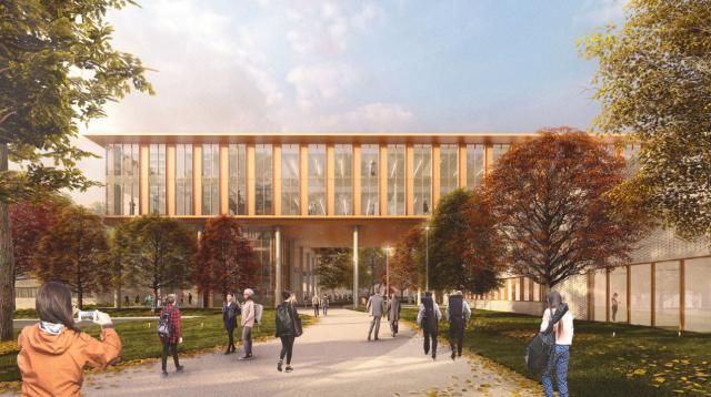 Durham School of the Arts: Renderings for new building